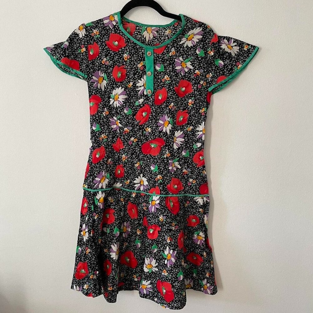 Vintage Floral Mini Dress